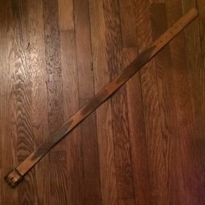 Vintage Western Leather Tooled Belt